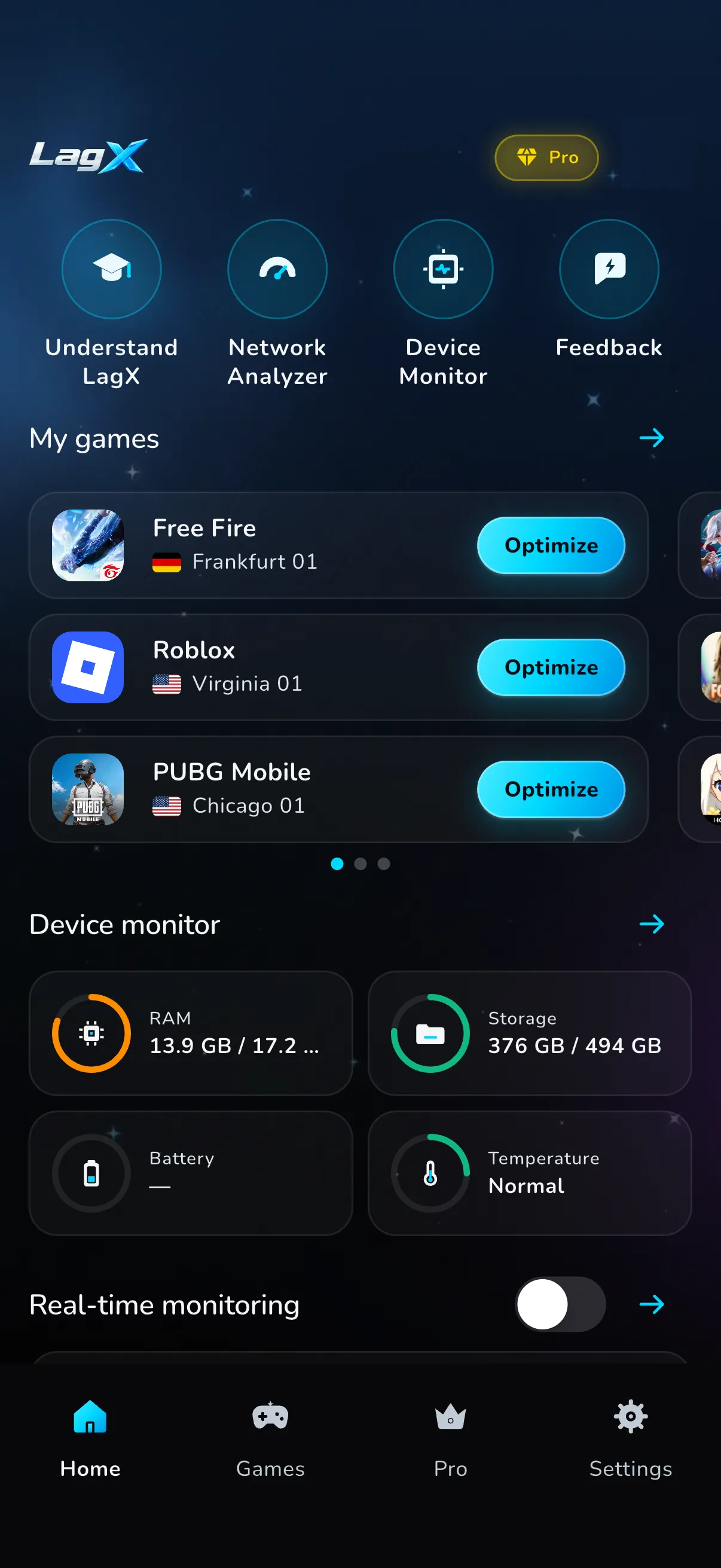 Your games, front and center